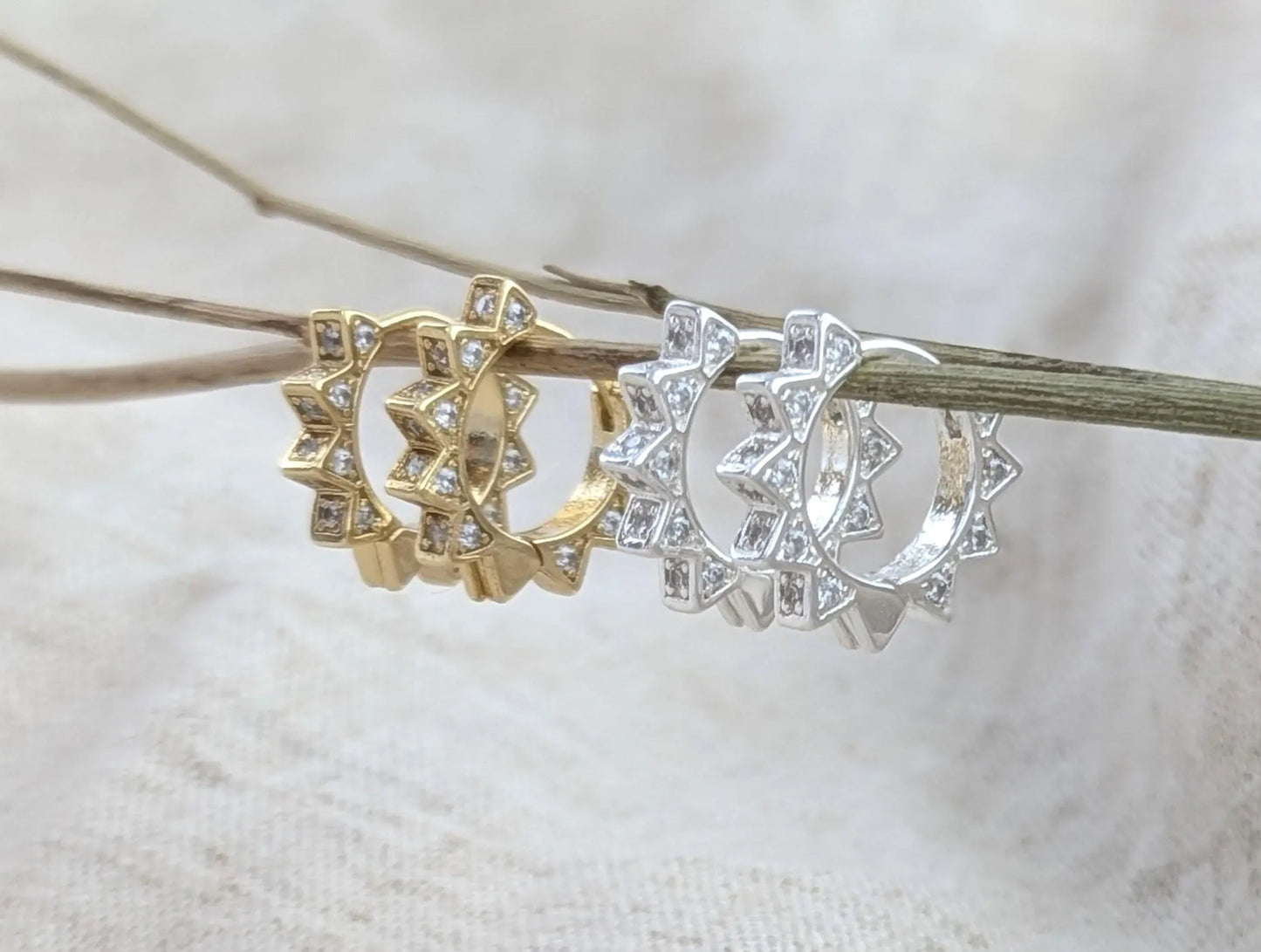 Sunshine Sparkle Hoops