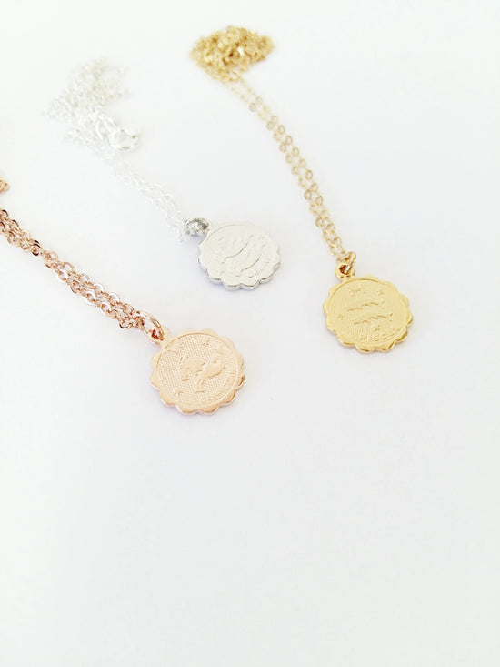 Zodiac Coin Necklace (Wholesale)