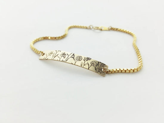 Family Garden Bar Bracelet